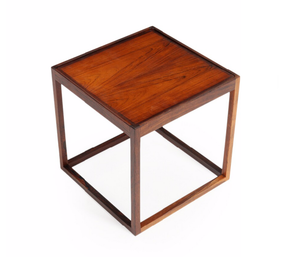 Kurt Østervig : Rosewood Side Table with Reversible Top