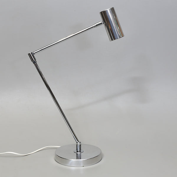 Adjustable Vintage Table Lamp, chrome plated, stamped OMI type 299. 