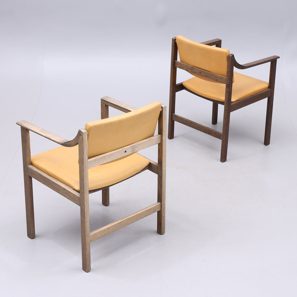 Karl Erik Ekselius : Six Leather Upholstered Chairs.